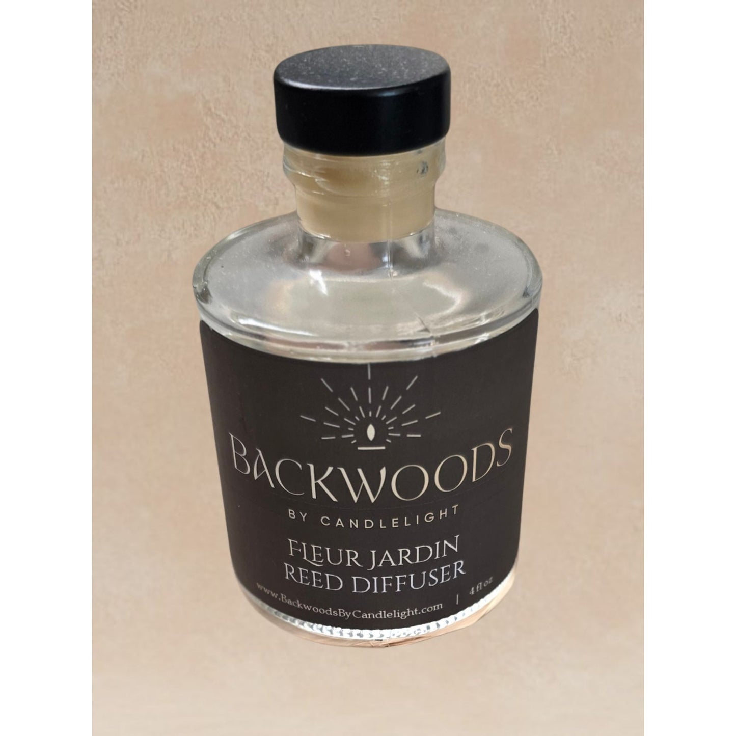 Backwoods By Candlelight Fleur Jardin Reed Diffuser | Elegant Floral Home Fragrance