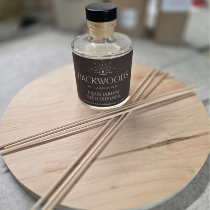 Backwoods By Candlelight Fleur Jardin Reed Diffuser | Elegant Floral Home Fragrance