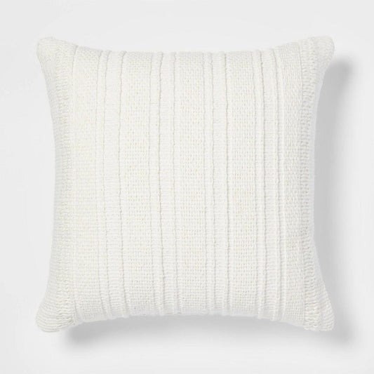 Threshold Oversized Textural Woven Throw Pillow Cream