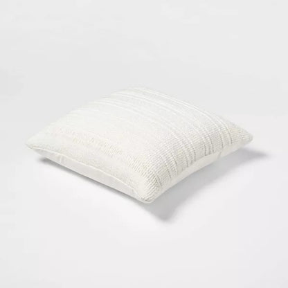 Threshold Oversized Textural Woven Throw Pillow Cream