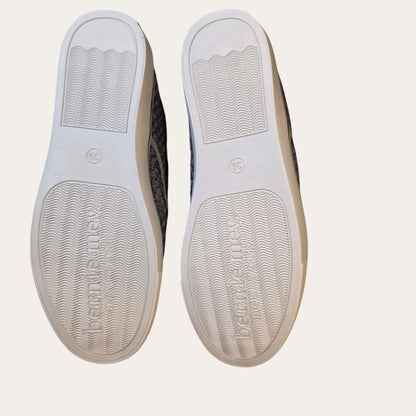 Comfortable Woven Walking Knit Slip On Shoes Heather Grey Bernie Mev Verona EU39/US8.5