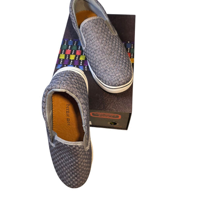 Comfortable Woven Walking Knit Slip On Shoes Heather Grey Bernie Mev Verona EU39/US8.5