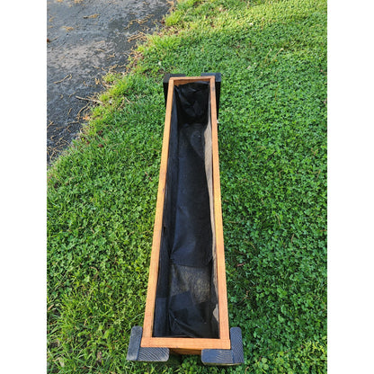 Rectangular Garden Planter Window wood Box For Succulents & Herbs & MORE