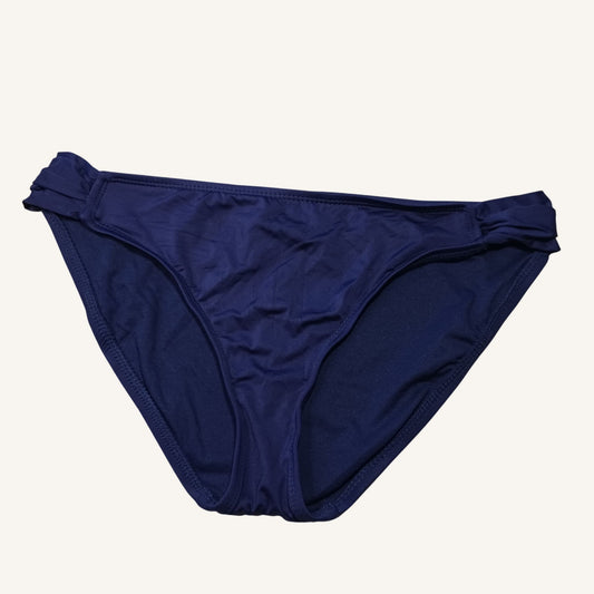 Mossimo Navy Blue Bikini Bottoms Medium 90% Nylon 10% Spandex Wrinkle-Resistant