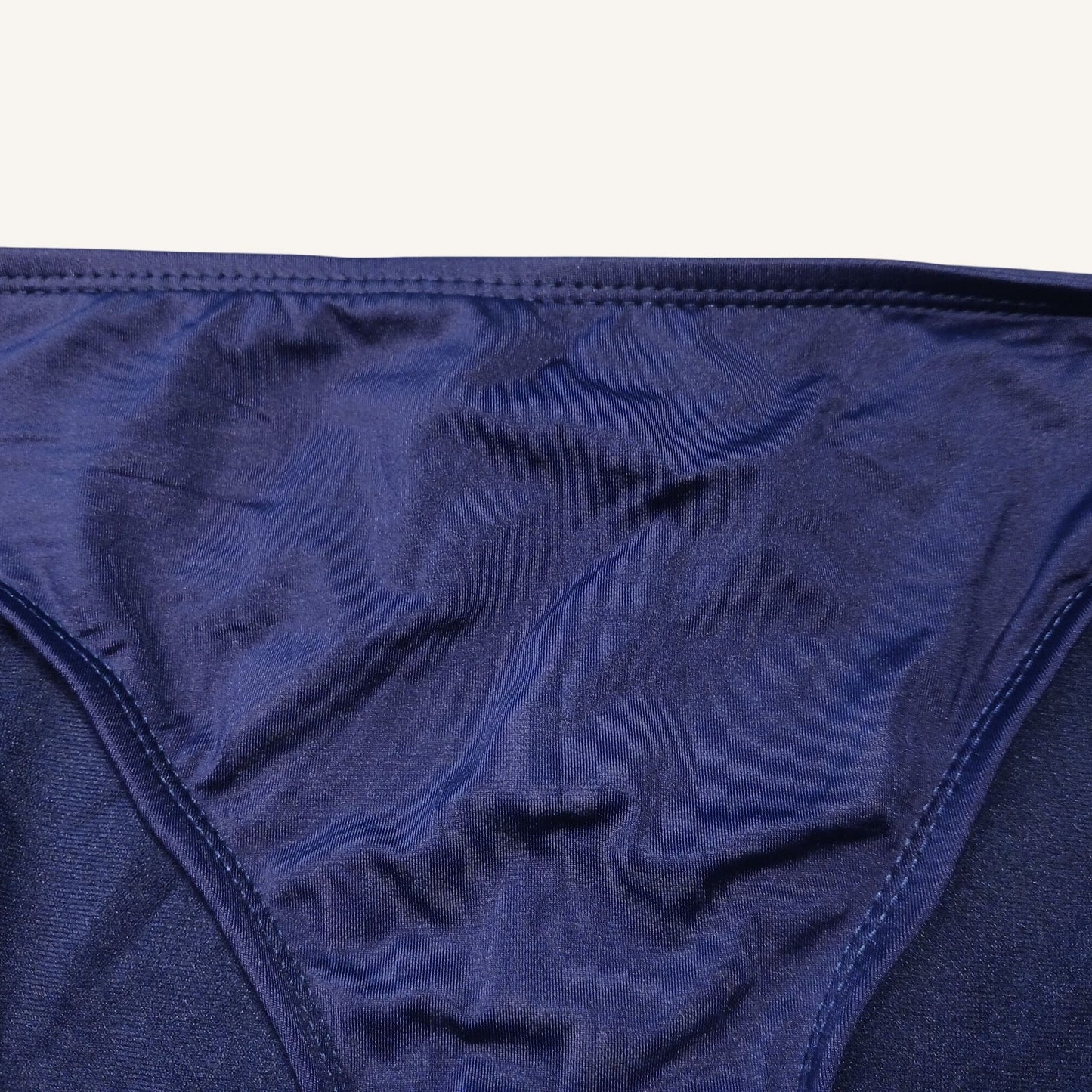 Mossimo Navy Blue Bikini Bottoms Medium 90% Nylon 10% Spandex Wrinkle-Resistant
