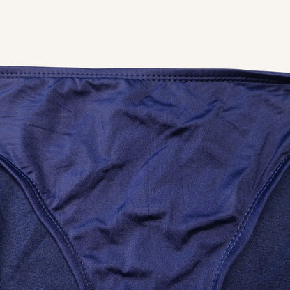 Mossimo Navy Blue Bikini Bottoms Medium 90% Nylon 10% Spandex Wrinkle-Resistant