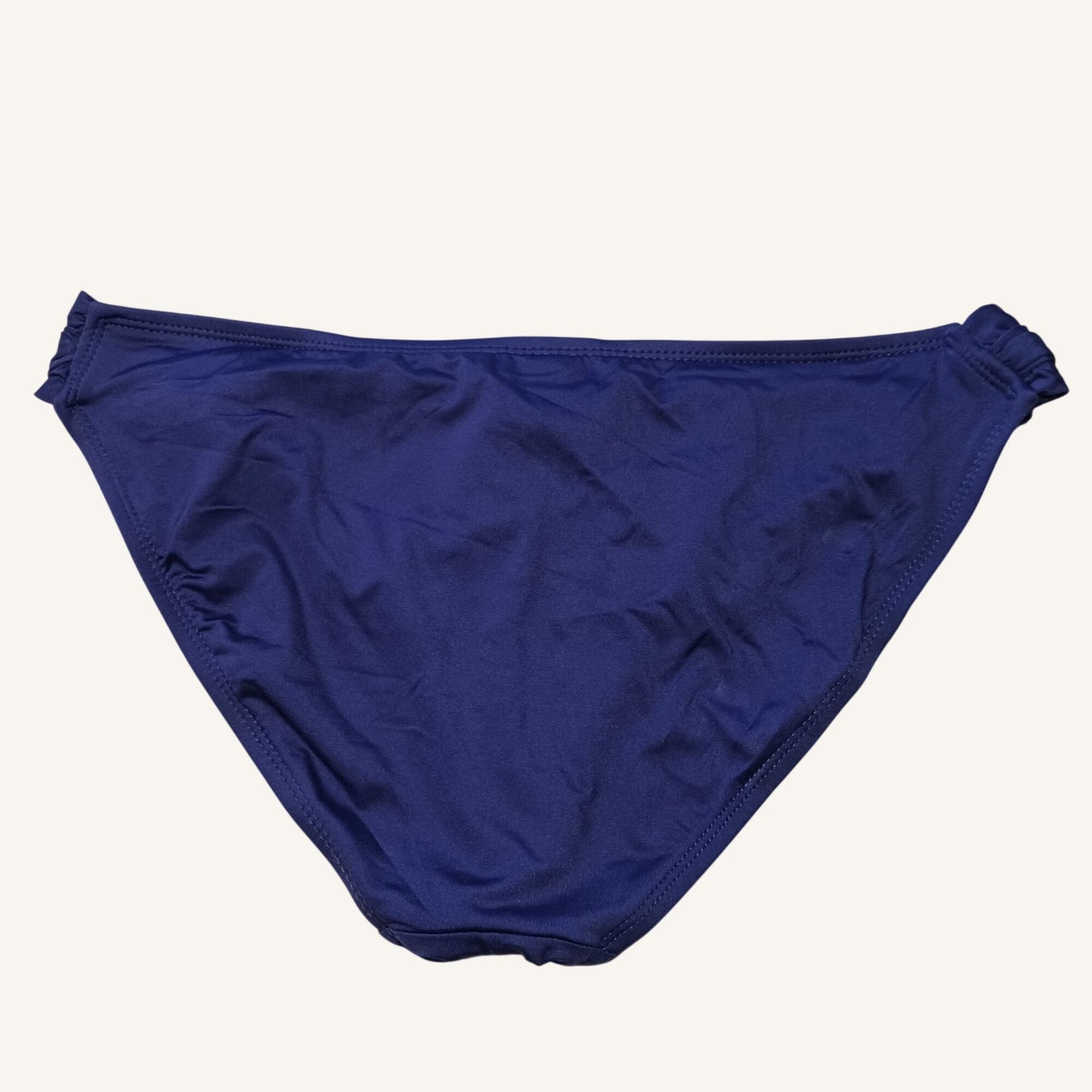 Mossimo Navy Blue Bikini Bottoms Medium 90% Nylon 10% Spandex Wrinkle-Resistant