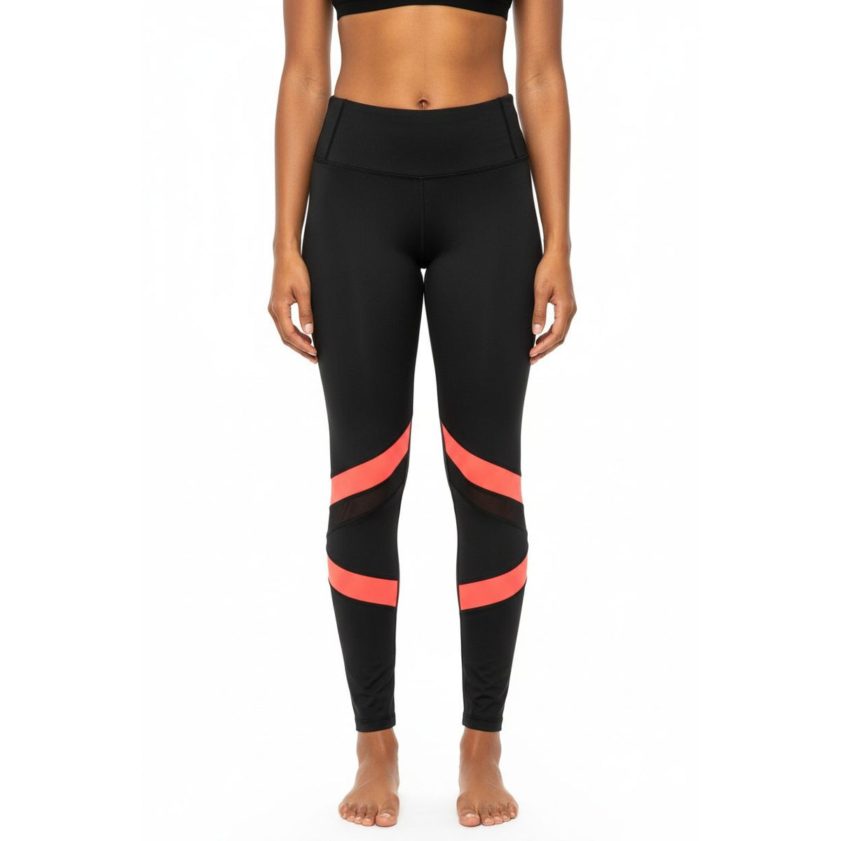 Bebe Women's High Waist Black Workout Leggings