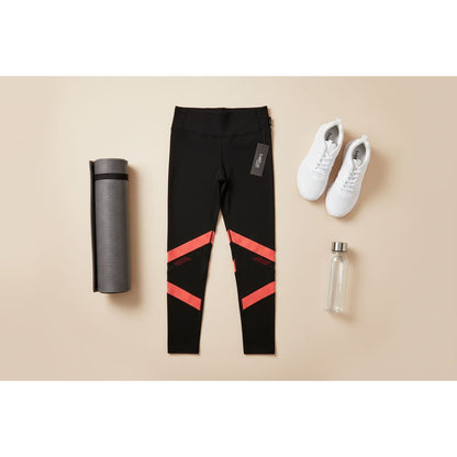 Bebe Women's High Waist Black Workout Leggings