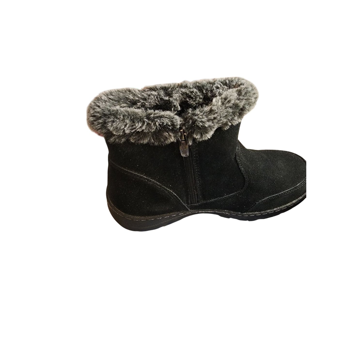 Womens Faux Fur Lined Winter Boots Size 10 Black