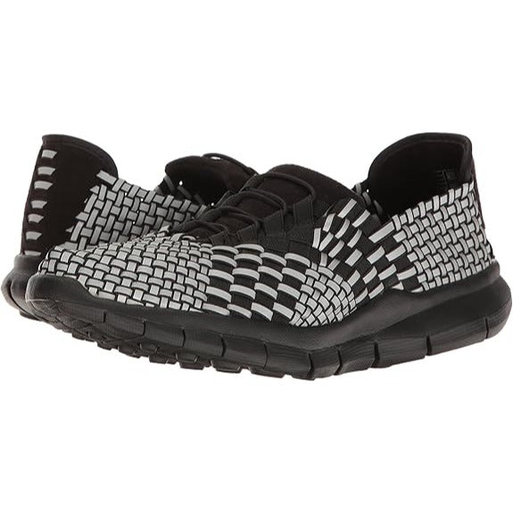 Bernie Mev Victor Mens Walking Shoe Black Reflective