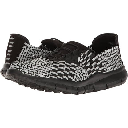 Bernie Mev Victor Mens Walking Shoe Black Reflective