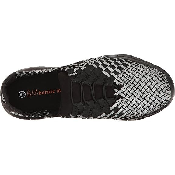 Bernie Mev Victor Mens Walking Shoe Black Reflective