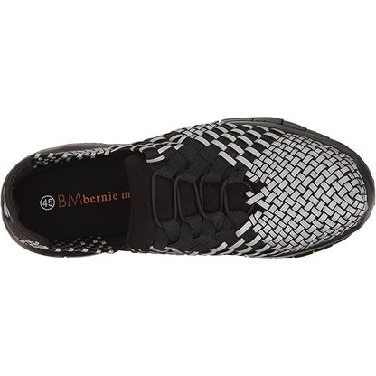 Bernie Mev Victor Mens Walking Shoe Black Reflective