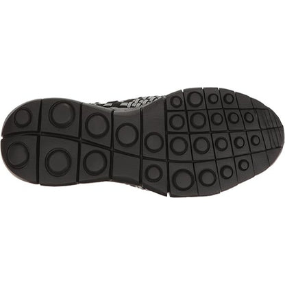 Bernie Mev Victor Mens Walking Shoe Black Reflective