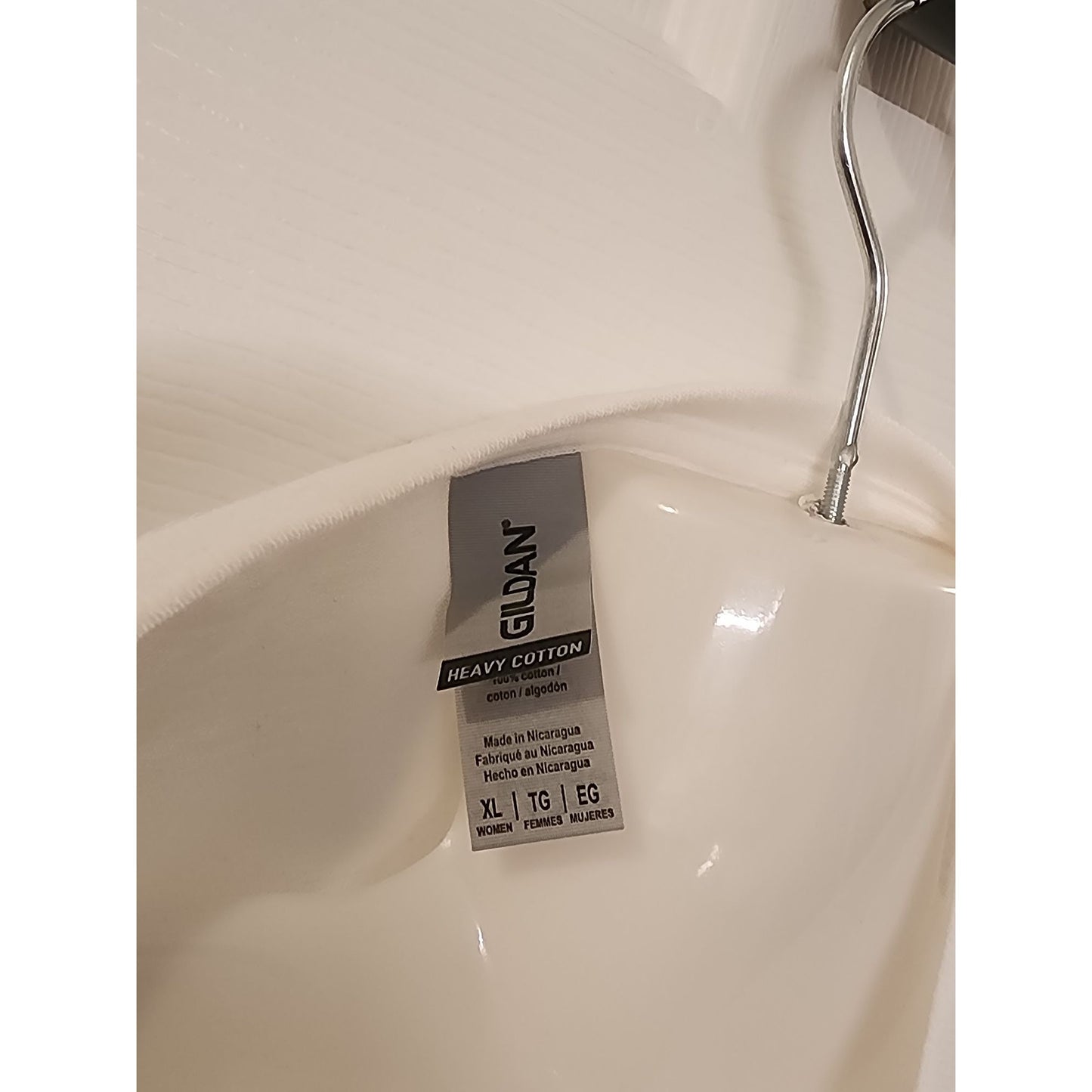 Halloween Goose-Themed XL White V-Neck T-Shirt Heavy Cotton Gildan Fall Design