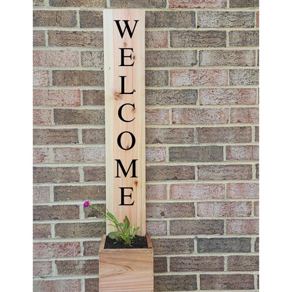 Custom Wooden Address Planter Box  | Rustic Welcome Door Hanger | Handmade Porch Decor | Housewarming Gift | Personalized House Number Sign