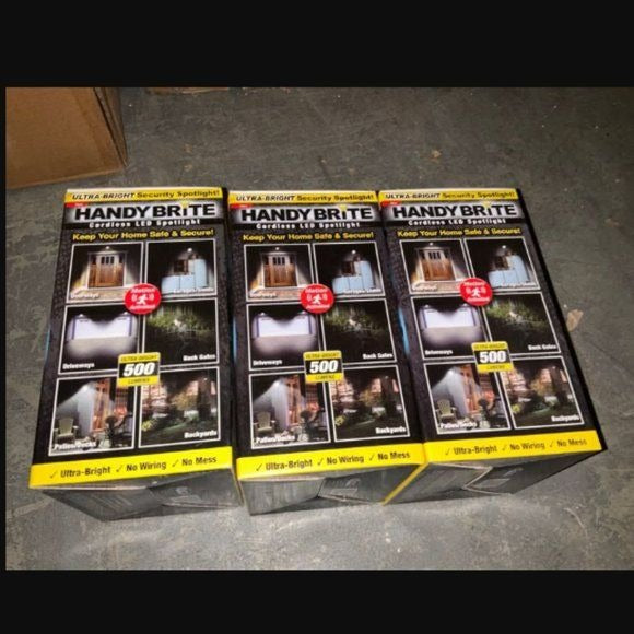 HANDY BRITE 500 Lumens Cordless Motion-Activated Sensor LED Spotlight