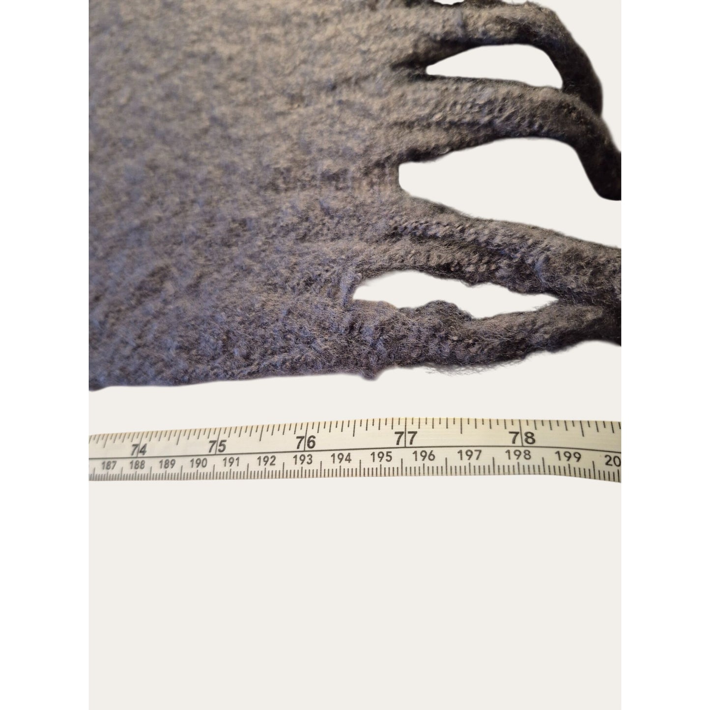 Oversized Chunky Winter Scarf with Fringe, Cozy Blanket-Style Wrap Grey