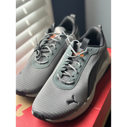 Puma Men's Zip C Sneakers Gray Lightweight & Breathable Athletic Running Shoes