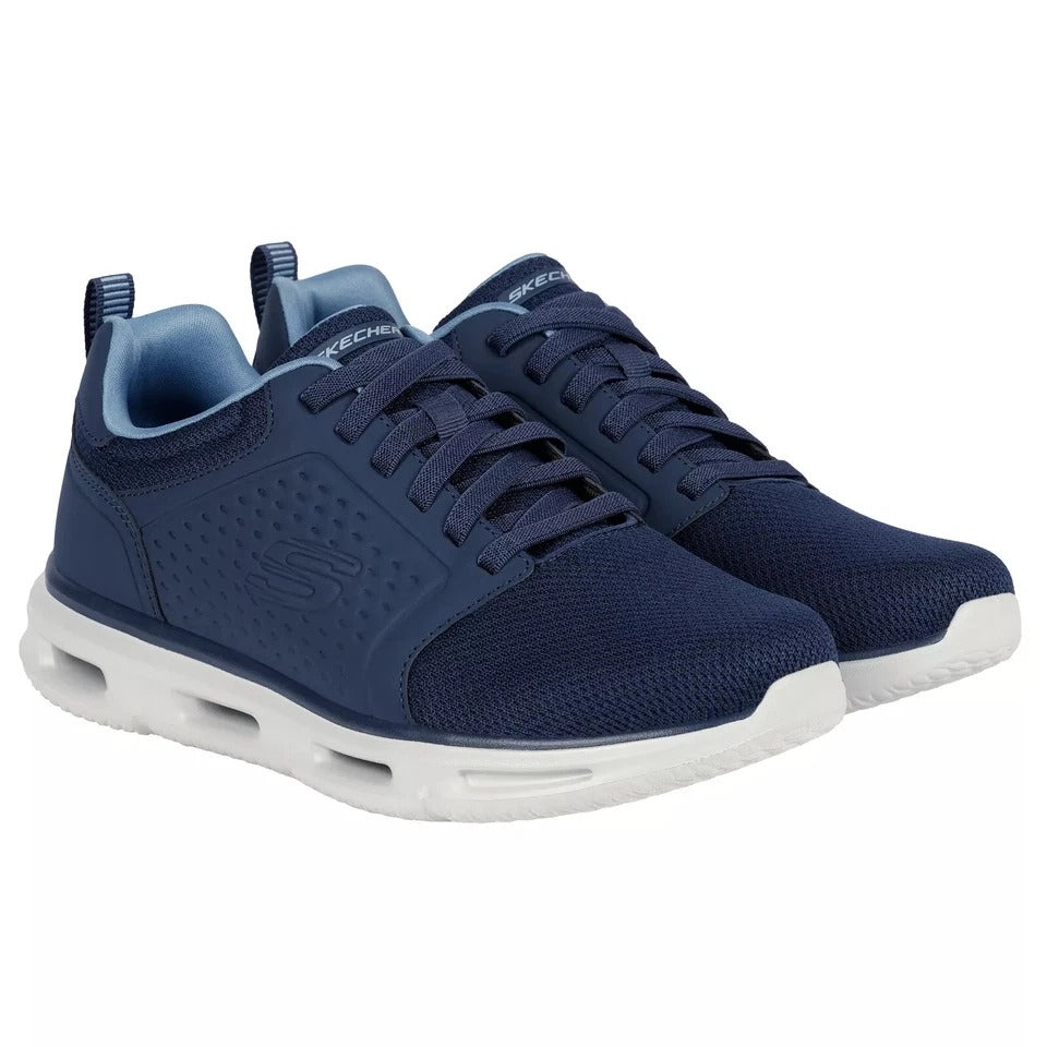 Skechers Glide Lite Navy Mens Sneakers Size 13 With Memory Foam Sole