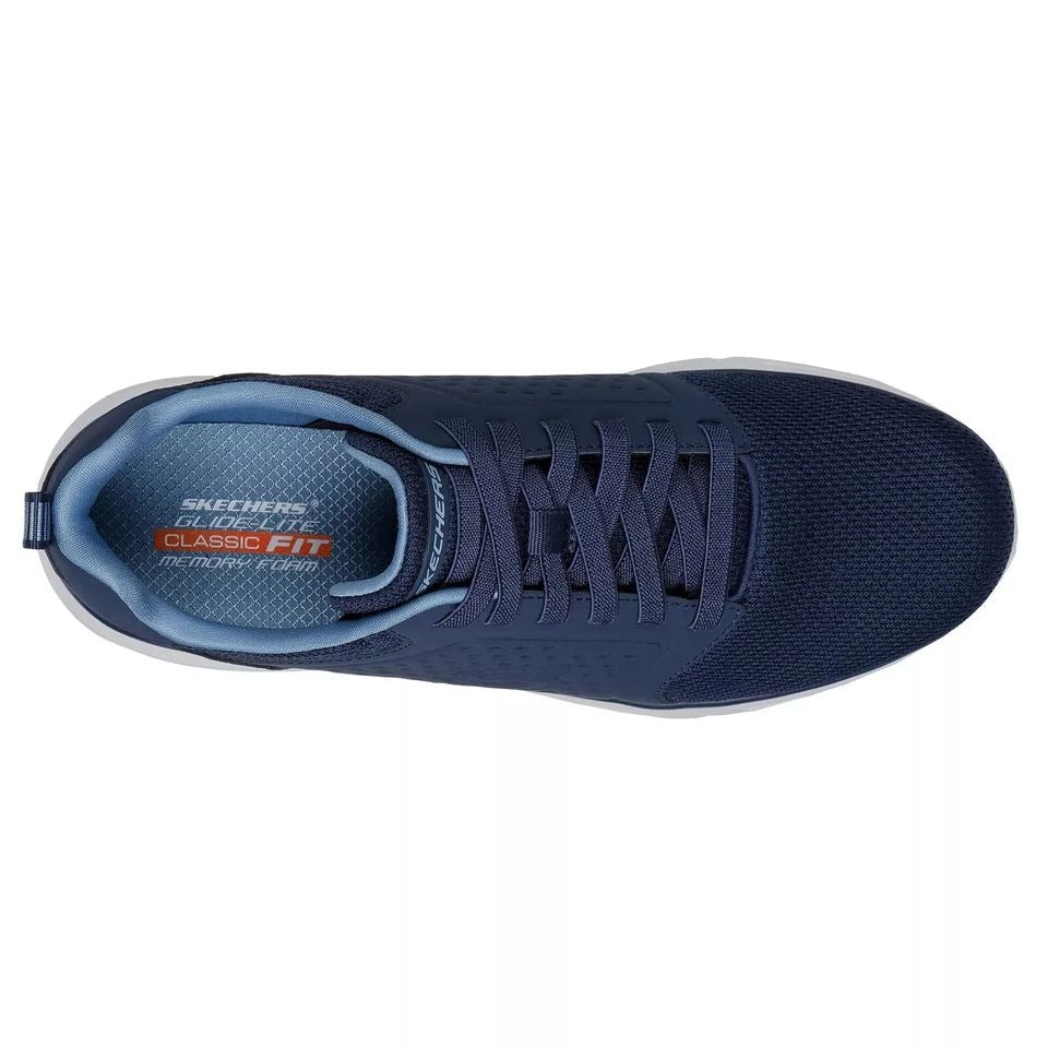 Skechers Glide Lite Navy Mens Sneakers Size 13 With Memory Foam Sole