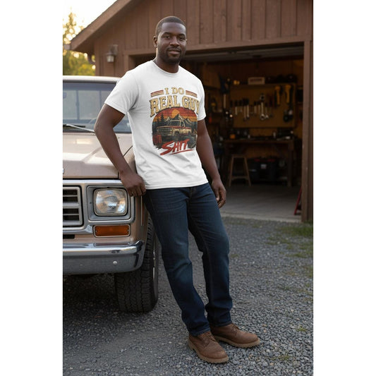 I Do Real Guy T-Shirt — Vintage Camper Sunset Graphic Tee
