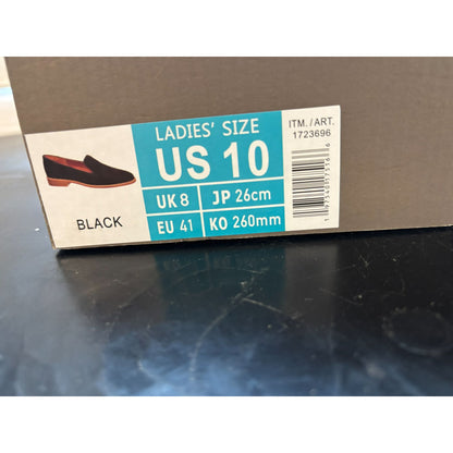 Franco Sarto Jenna Genuine Black Suede Slip-On Loafers Elegant & Comfortable