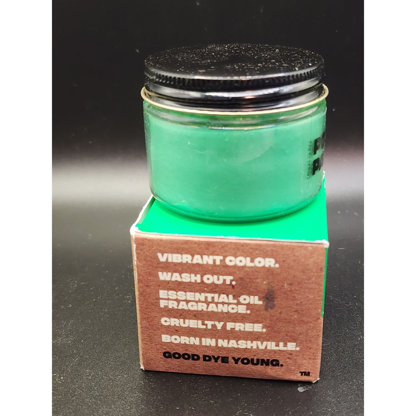 Good Dye Young Poser Kowabunga green Temporary Hair Color Wax Washable, Bold.