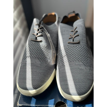 Izod Mens Gray Memory Foam Knit Sneakers