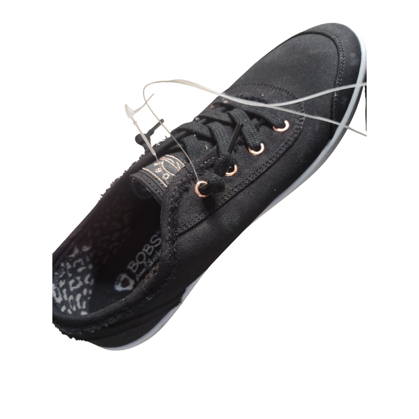 Bob's Womens Memory Foam Black Casual Sneakers Size 8.5
