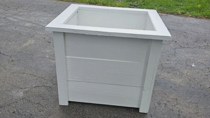 Estate Series Wooden Planter Box | Decorative Pot Cover for Mums, Herbs & Topiaries | Handmade Outdoor Planter