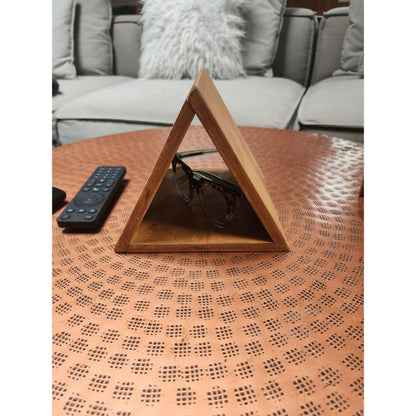 Wood Triangle Book Holder – Handmade Bedside Book Stand