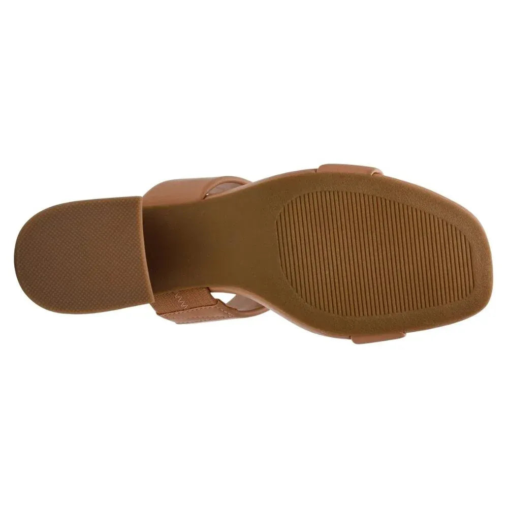 DV Dolce Vita Cafe Lextra Block Heel Sandals size 11 - Womens Open Toe Slip-On Faux Leather
