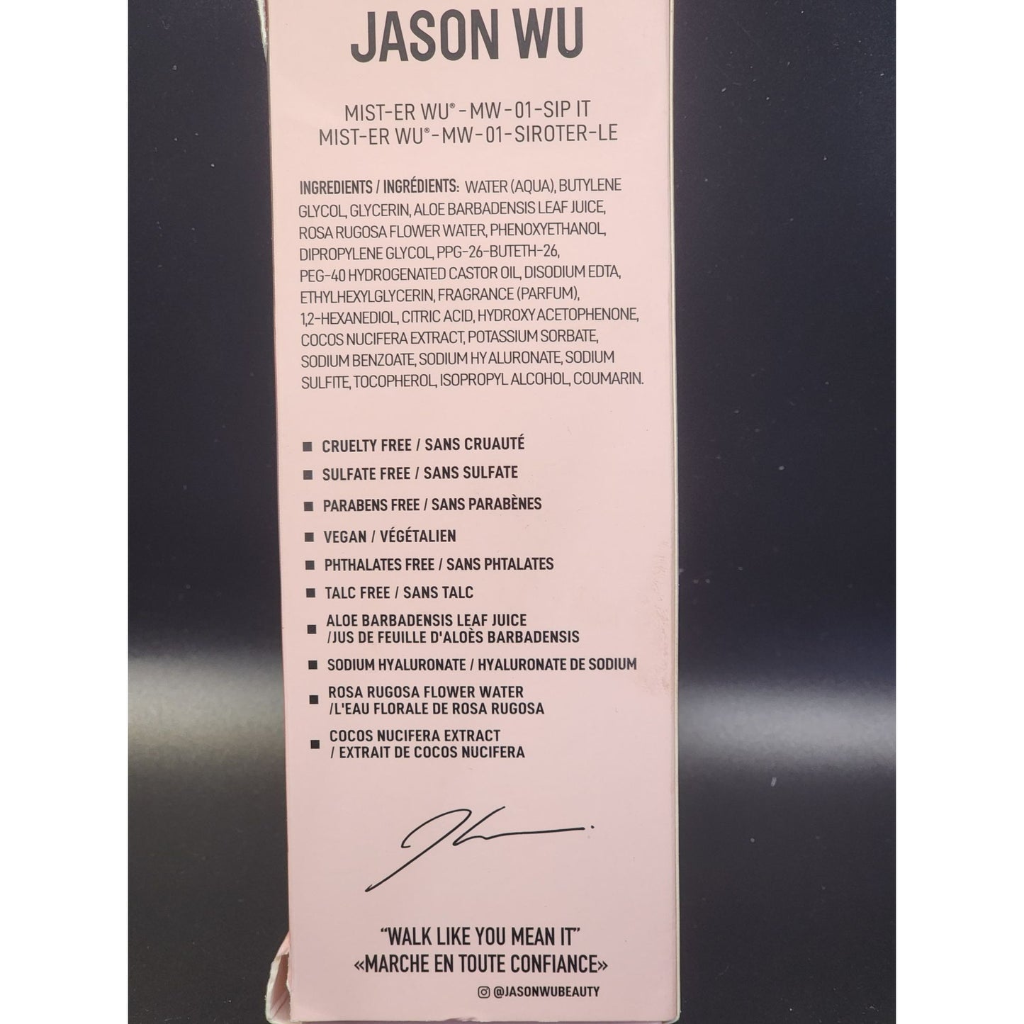 Jason Wu Beauty – MIST-ER WU Facial Mist in Sip It