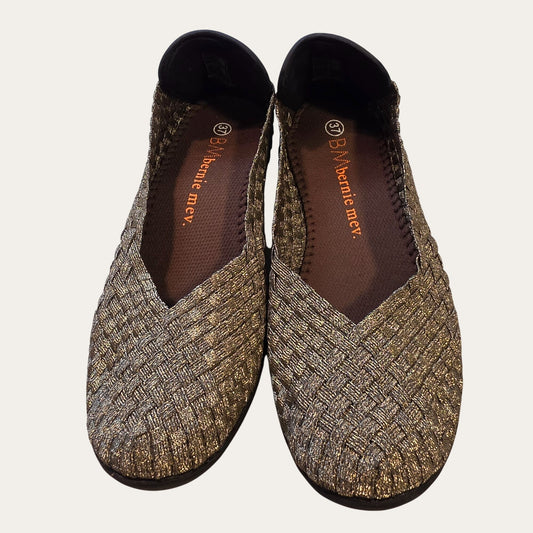 Bernie Mev Catwalk Bronze Women’s NIB Woven Comfort Shoes