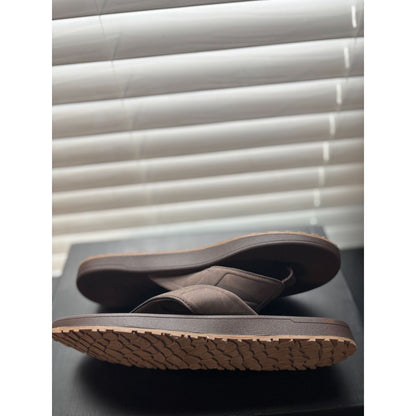 Flojos Mens Brown Memory Foam Sandals Size 10