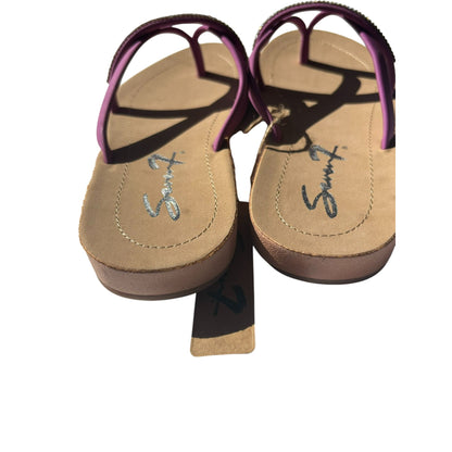 Seven7 Bondi Caramel Rhinestone Purple Sandals