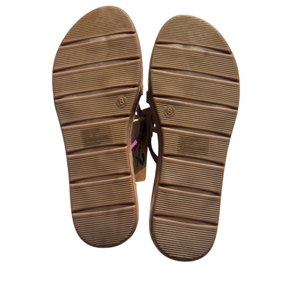 Seven7 Bondi Caramel Rhinestone Purple Sandals