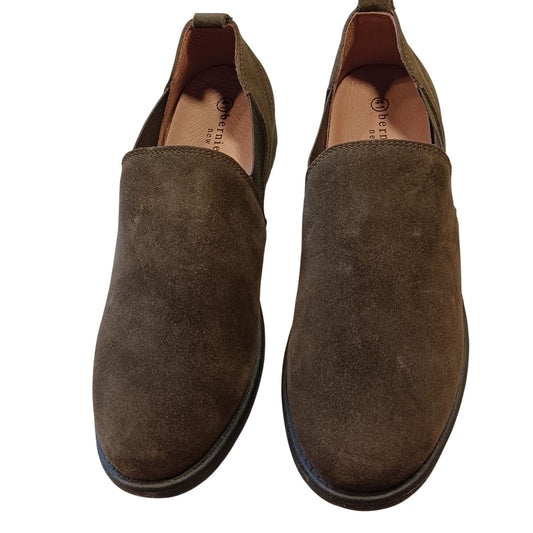 Bernie Mev  TW 199 Chelsea Suede Loafer Khaki