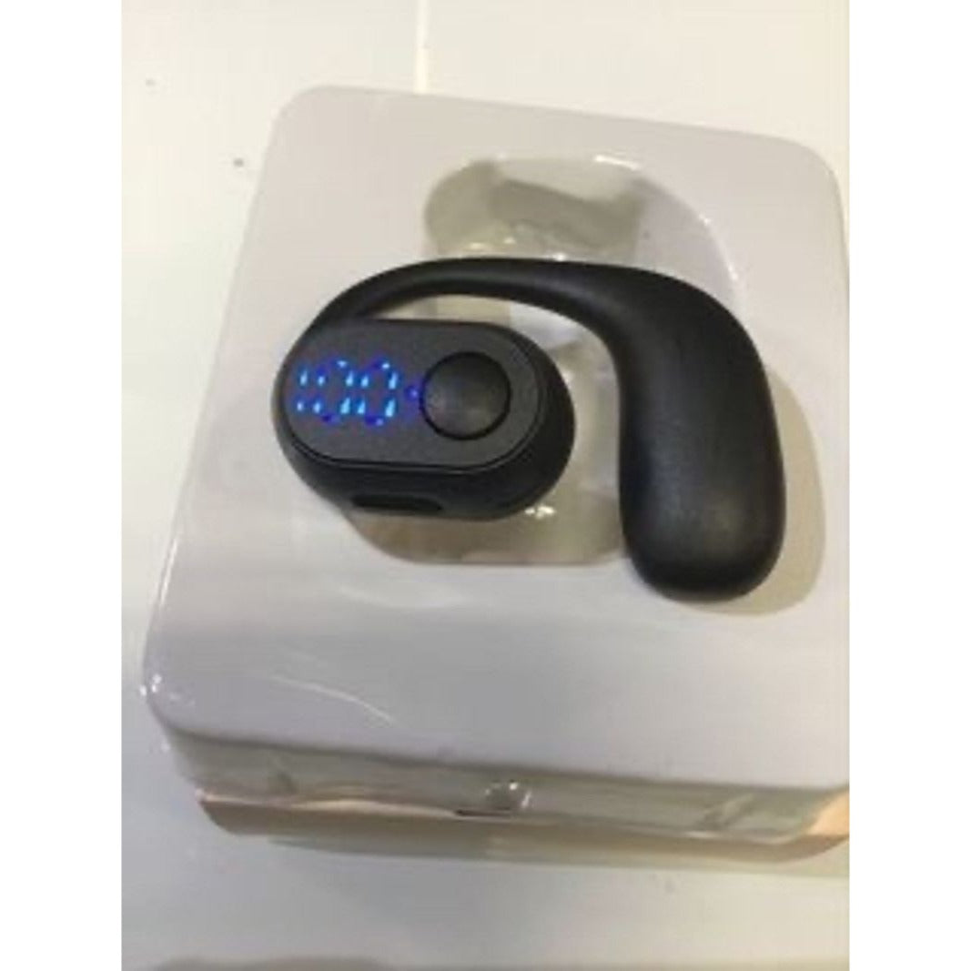 Bluetooth Open-Ear Headset With Type-C Charging 180° Rotation 900H Standby Waterproof Comfortable Fit Dual-Ear Use Black