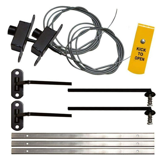 Unique Home Designs Foot-operated Fire Release Kit 5WG810BLACKFORK