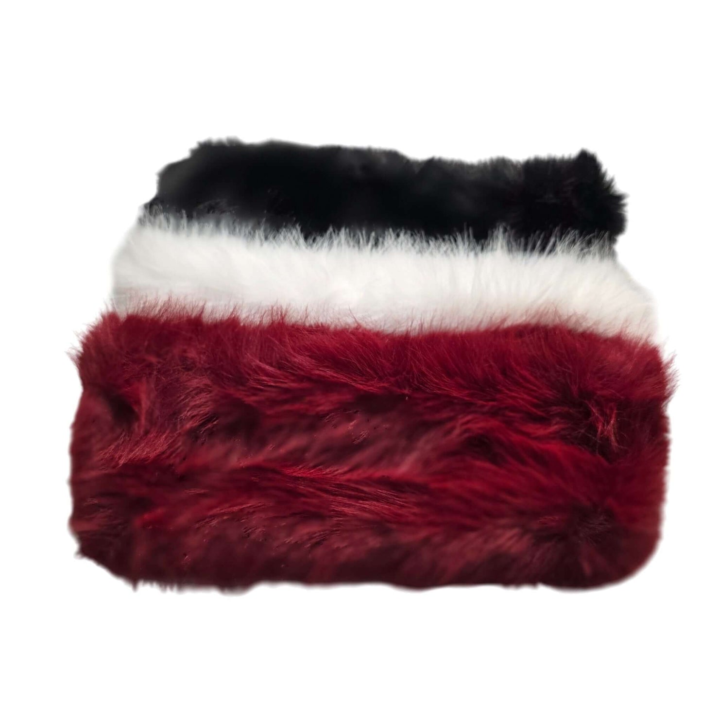 Women’s Luxury Faux Fur Winter Red Headband Soft Plush Ear Warmer | Cold Weather Fashion Accessory