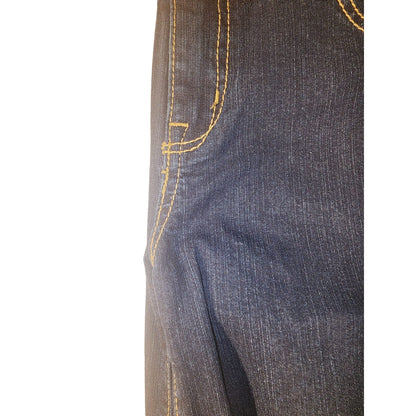 Cat & Jack Size 12 Straight Leg Dark Wash Denim Jeans adjustable waist button