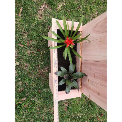 Charming Planter Box w/Unique Fencing Design | Can be Personalized | Cedar Wood Planter | Flower Box | Perfect for Indoor & Outdoor spaces
