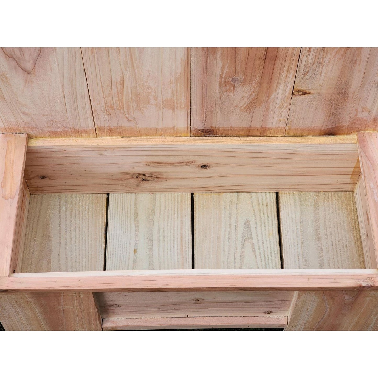 Charming Planter Box w/Unique Fencing Design | Can be Personalized | Cedar Wood Planter | Flower Box | Perfect for Indoor & Outdoor spaces