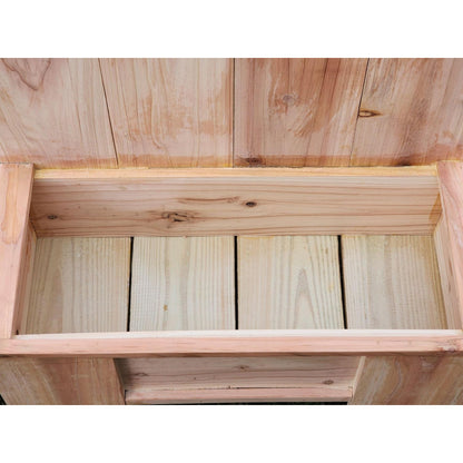 Charming Planter Box w/Unique Fencing Design | Can be Personalized | Cedar Wood Planter | Flower Box | Perfect for Indoor & Outdoor spaces