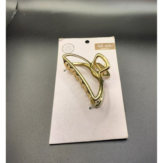 Kitsch Gold Metal Claw Hair Clip