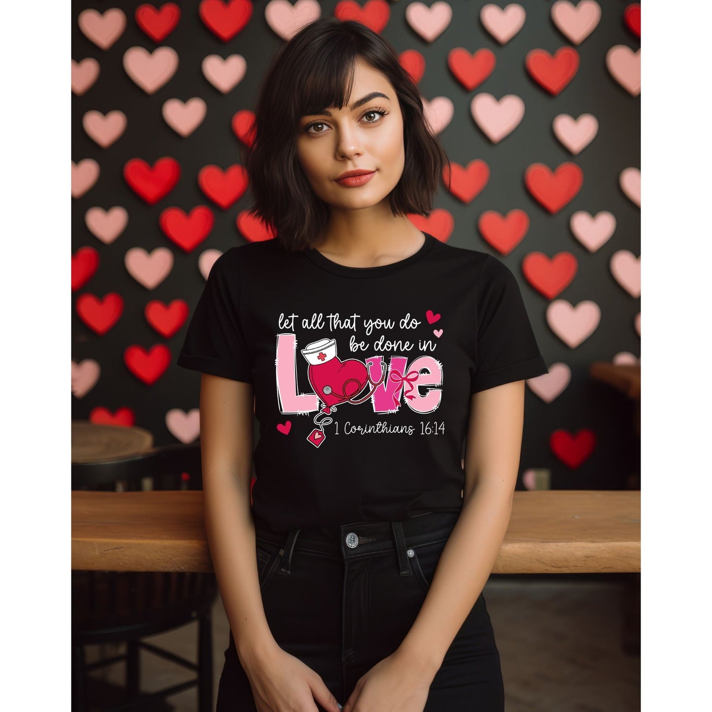 Christian Love Shirt Let All You Do Be Love Tee