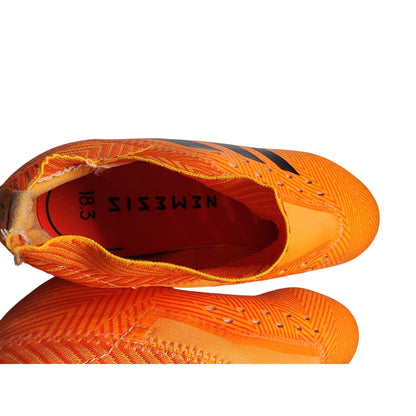 Adidas Boys 3 Nemeziz 18.1 Firm Ground Cleats Orange Size 3